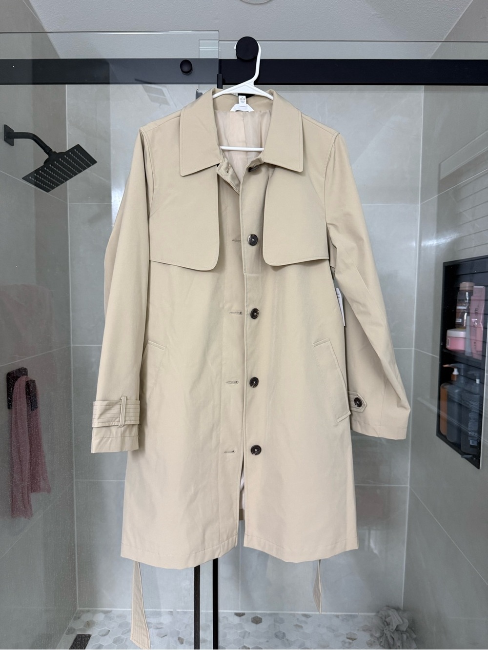 Time and Tru Beige Trench Coat